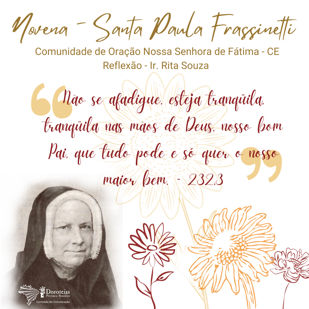 Novena da Festa de Santa Paula Frassinetti é celebrada com Reflexões de  Irmãs de todo Brasil – Doroteias | Notícias